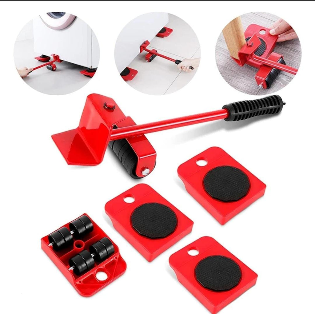 5-in-1 Heavy Furniture Moving Tool Set – Furniture Lifter & Transport Shifter with Rollers